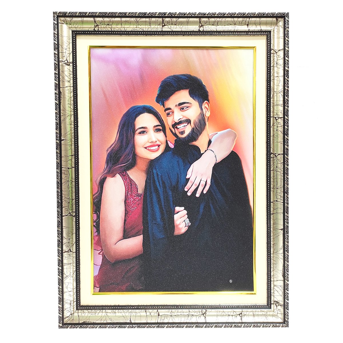 Digital oil Painting With Photo frame