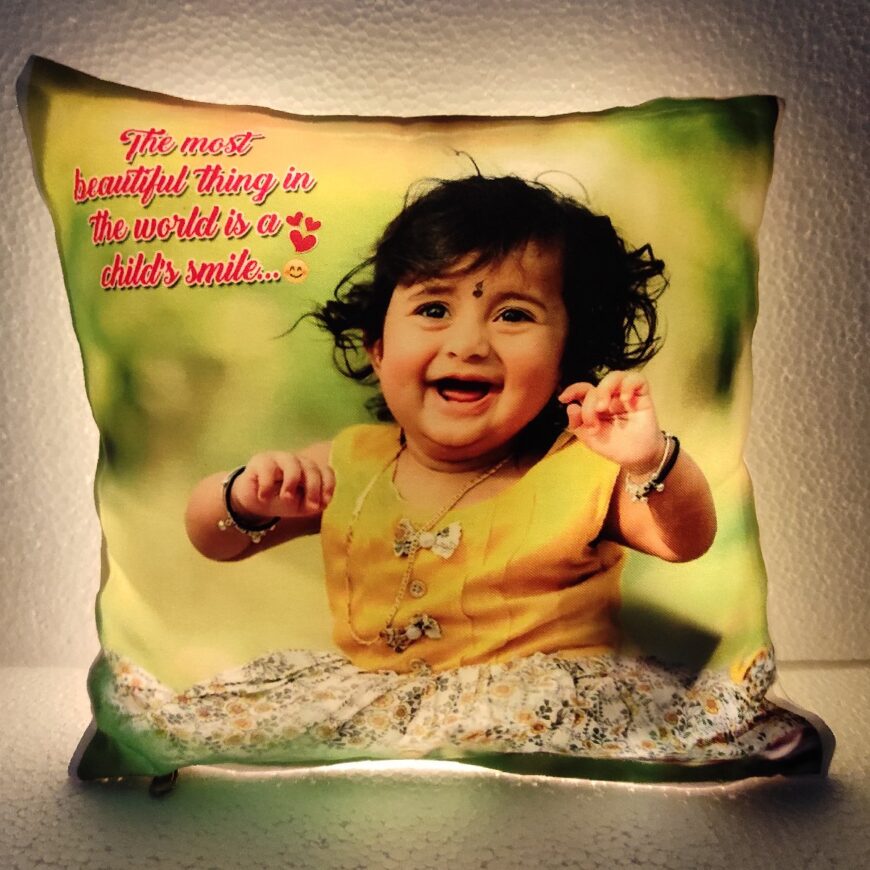Square Led Pillow With Led Lighting Size 12x12 Inches