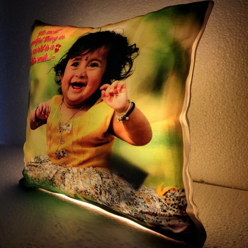 Square Led Pillow With Led Lighting Size 12x12 Inches - Image 3