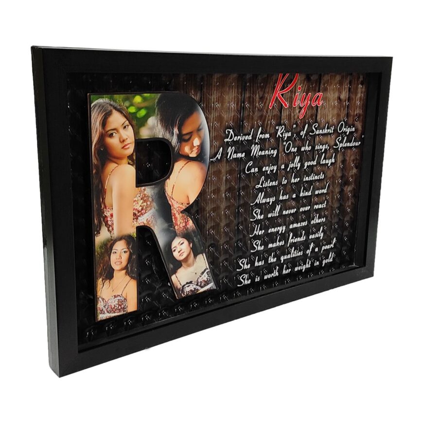 Alphabet Cutout With Frame Size 12x18 Inches , Birthday, Anniversary, etc. - Image 3