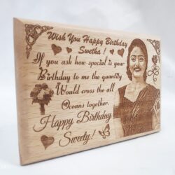 Mesmerizing Customized Wooden Photo Frame for All Occasions [BIRTHDAY, ANNIVERSARY, VALENTINE ] - Image 2