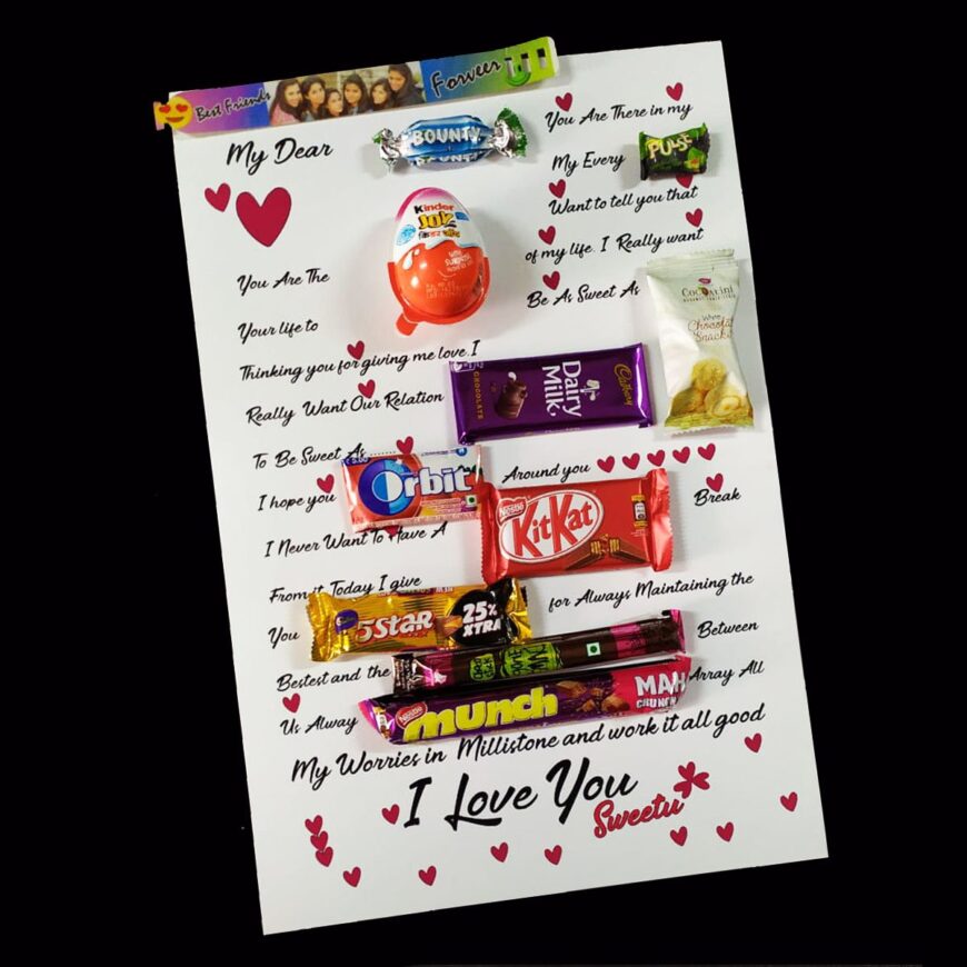 Friendship Letter with Chocolates