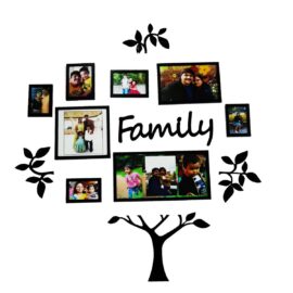 PRINTELLIGENT Family Tree Photo Frames Set for Home Wall Decor