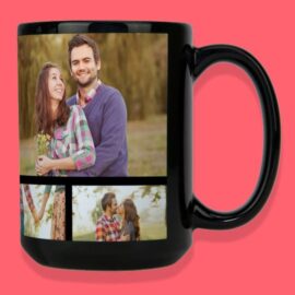 tri photo black mug